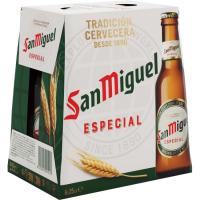 Cerveza SAN MIGUEL, pack botellín 6x25 cl Cerveza SAN MIGUEL, pack botellín 6x25 cl