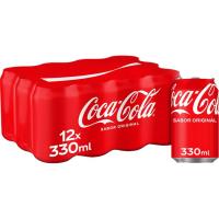 Refresco de cola COCA COLA, pack 12x33 cl Refresco de cola COCA COLA, pack 12x33 cl