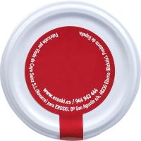 Pebrot de piquillo entremesclat sencer EROSKI, flascó 290 g