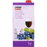 Vino Tinto EROSKI basic, brik 1 litro Vino Tinto EROSKI basic, brik 1 litro