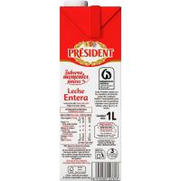 Llet sencera PRESIDENT, brik 1 litre
