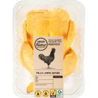 Pollo limpio EROSKI NATUR, pieza al peso aprox. 1.6 kg