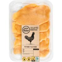 Pechugas de pollo fileteadas EROSKI Natur, bandeja aprox. 550 g
