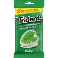 Xiclet menta verda TRIDENT, pack 5x13,6 g Xiclet menta verda TRIDENT, pack 5x13,6 g