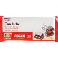 Xocolata amb llet extrafí EROSKI BASIC, tauleta 150 g Xocolata amb llet extrafí EROSKI BASIC, tauleta 150 g