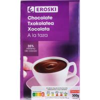 Xocolata a la tassa EROSKI, tauleta 300 g Xocolata a la tassa EROSKI, tauleta 300 g