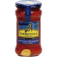 Pimiento de piquillo con ajo CARRETILLA, frasco 225 g Pimiento de piquillo con ajo CARRETILLA, frasco 225 g