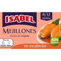 Mejillón en escabeche 8/12 piezas ISABEL, lata 115 g Mejillón en escabeche 8/12 piezas ISABEL, lata 115 g
