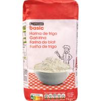 Farina de blat EROSKI BASIC, paquet 1 kg