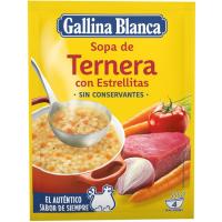 Sopa de vedella amb estrellitas GALLINA BLANCA, sobre 74 g