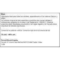 Rom anyenc 3 anys HAVANA CLUB, ampolla 70 cl