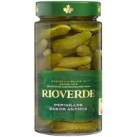 Pepinillos sabor anchoa RIOVERDE, frasco 180 g 