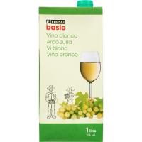 Vino Blanco EROSKI basic, brik 1 litro Vino Blanco EROSKI basic, brik 1 litro