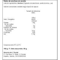 Anxova en oli L`ESCALA, pot 90 g