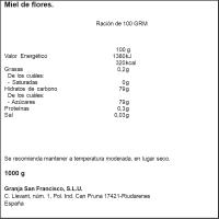 Mel de flors GRANJA SAN FRANCISCO, flascó 1 kg