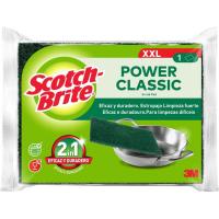 Estropajo de fibra verde gigante SCOTCH-BRITE, pack 1u Estropajo de fibra verde gigante SCOTCH-BRITE, pack 1u