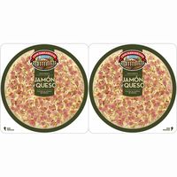 Pizza de pernil-formatge CASA TARRADELLAS, pack 2x220 g
