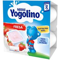 Yogolino de fresa NESTLÉ, pack 4x100 g Yogolino de fresa NESTLÉ, pack 4x100 g