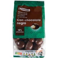 Ametlles amb xocolata negra EROSKI, bossa 150 g Ametlles amb xocolata negra EROSKI, bossa 150 g