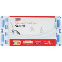 Yogur natural EROSKI BASIC, pack 8x125 g