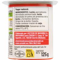 Yogur natural EROSKI BASIC, pack 8x125 g