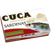 Sardina en aceite 3/4 piezas CUCA, lata 120 g Sardina en aceite 3/4 piezas CUCA, lata 120 g