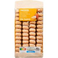 Bizcocho con huevo EROSKI, paquete 400 g Bizcocho con huevo EROSKI, paquete 400 g