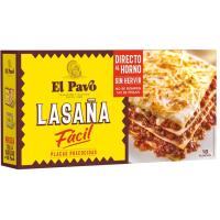 Lasanya fàcil EL PAVO, 18 plaques caixa 200 g