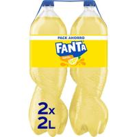 Refresco de limón FANTA, pack 2x2 litros Refresco de limón FANTA, pack 2x2 litros