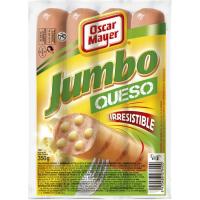 Salsitxes Jumbo de formatge OSCAR MAYER, sobre 350 g Salsitxes Jumbo de formatge OSCAR MAYER, sobre 350 g