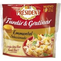 Queso rallado Emmental PRESIDENT, bolsa 150 g Queso rallado Emmental PRESIDENT, bolsa 150 g