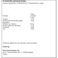 Pebre Steak molinet DUCROS, flascó 35 g