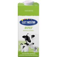 Leche uht semidesnatada LLET NOSTRA, brik 1 litro Leche uht semidesnatada LLET NOSTRA, brik 1 litro
