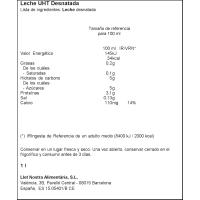 Leche desnatada LLET NOSTRA, brik 1 litro