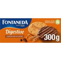 Galleta de chocolate con leche FONTANEDA DIGESTIVE, caja 300 g Galleta de chocolate con leche FONTANEDA DIGESTIVE, caja 300 g