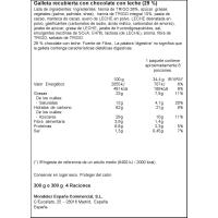 Galleta de chocolate con leche FONTANEDA DIGESTIVE, caja 300 g