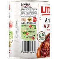 Mongetes a la basca LITORAL, llauna 430 g