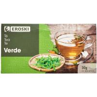 Té verde EROSKI, caja 20 sobres Té verde EROSKI, caja 20 sobres