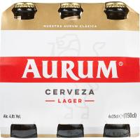 Cerveza AURUM, pack botellín 6x25 cl Cerveza AURUM, pack botellín 6x25 cl