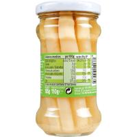 Espàrrec curt gruixut EROSKI, flascó 110 g