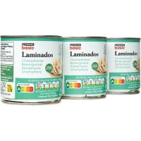 Xampinyons laminat EROSKI basic, pack 3x105 g