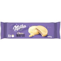 Chocowafer de chocolate blanco MILKA, caja 180 g Chocowafer de chocolate blanco MILKA, caja 180 g