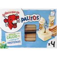Palitos de queso LA VACA QUE RIE, 4 uds., caja 140 g Palitos de queso LA VACA QUE RIE, 4 uds., caja 140 g