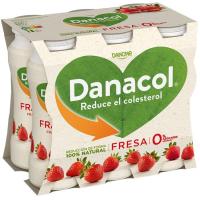 Danacol para beber sabor fresa DANONE, pack 6x100 ml Danacol para beber sabor fresa DANONE, pack 6x100 ml