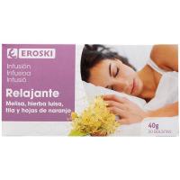 Infusión relajante EROSKI, caja 20 sobres Infusión relajante EROSKI, caja 20 sobres