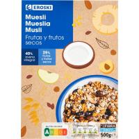 Musli de fruites-fruita seca EROSKI, caixa 500 g Musli de fruites-fruita seca EROSKI, caixa 500 g