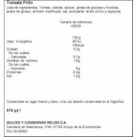 Tomate frito HELIOS, frasco 570 g