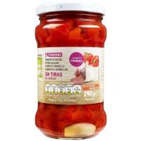 Pimiento rojo en tiras EROSKI, frasco 190 g Pimiento rojo en tiras EROSKI, frasco 190 g