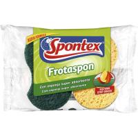 Estropajo de fibra verde Frotaspón brillo SPONTEX, pack 2 unid. Estropajo de fibra verde Frotaspón brillo SPONTEX, pack 2 unid.