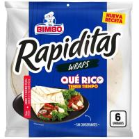 Rapiditas wraps BIMBO, paquete 240 g Rapiditas wraps BIMBO, paquete 240 g